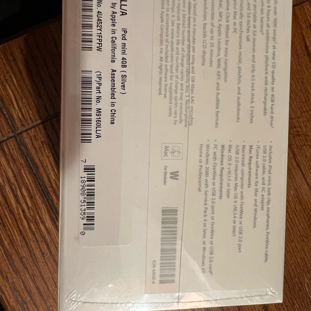 SEALED and NIB Apple iPod Mini 4GB - Picture 3 of 5